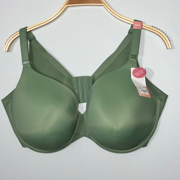 Cacique Back Smoothing Bra Olive Green 42F - Picture 1 of 2